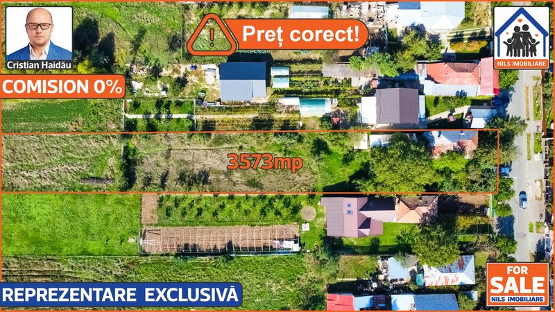 Teren intravilan | 3573mp | Toate utilitatile! | Buftea IF